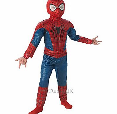 Spider-Man Spiderman Deluxe Amazing Spiderman 2 Costume (Large, 7-8 years)