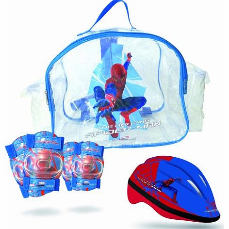Spider-Man Spiderman Protective Helmet and Pads Set with Bag