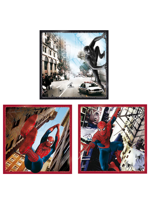 Spiderman 3 Art Squares - 3 large squares