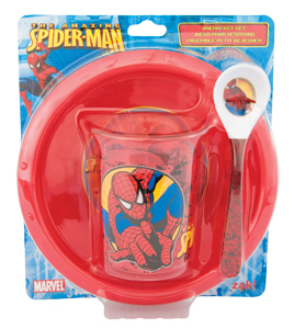 spiderman 3 Piece Breakfast Set