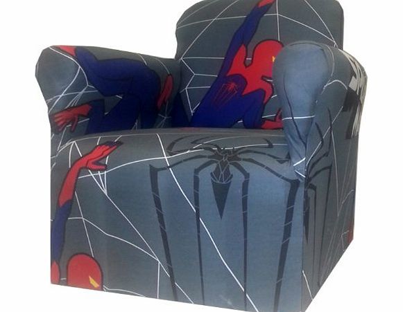 Spiderman  CHILDRENS BRANDED CARTOON CHARACTER ARMCHAIR CHAIR BEDROOM PLAYROOM KIDS SEAT