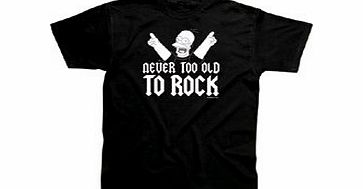 Spike The Simpsons Never Too Old To Rock T-Shirt, Size- XL