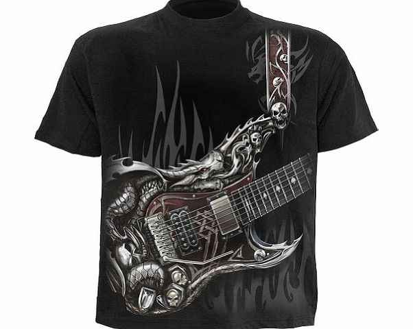Spiral - Men - AIR GUITAR - T-Shirt Black - XX-Large