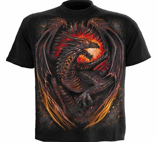Spiral - Men - DRAGON FURNACE - T-Shirt Black - Medium