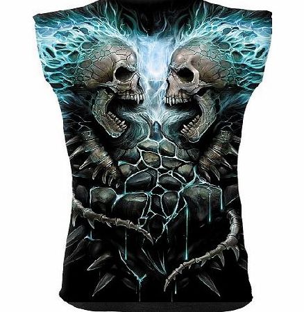 Spiral - Men - FLAMING SPINE - Allover Sleeveless T-Shirt Black - Large