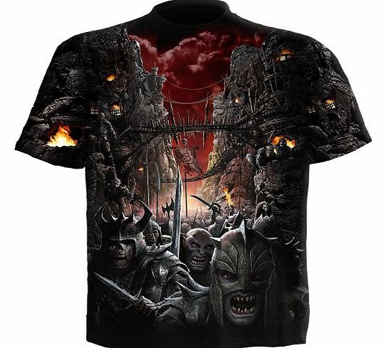Spiral - Men - DEVILS PATHWAY - Allover T-Shirt Black - Large