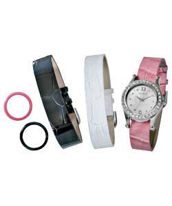 Ladies Interchangeable Watch Gift Set