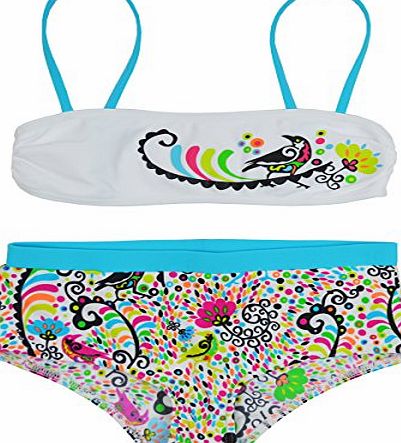 Splash About Girls Designer Bandeau Bikini - LHistoire De Birdy, 3 - 4 Years