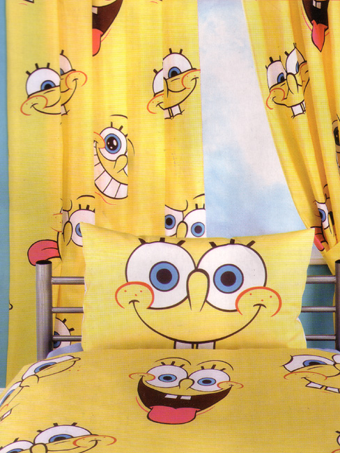 Spongebob Squarepants Expressions Curtains 72`` drop