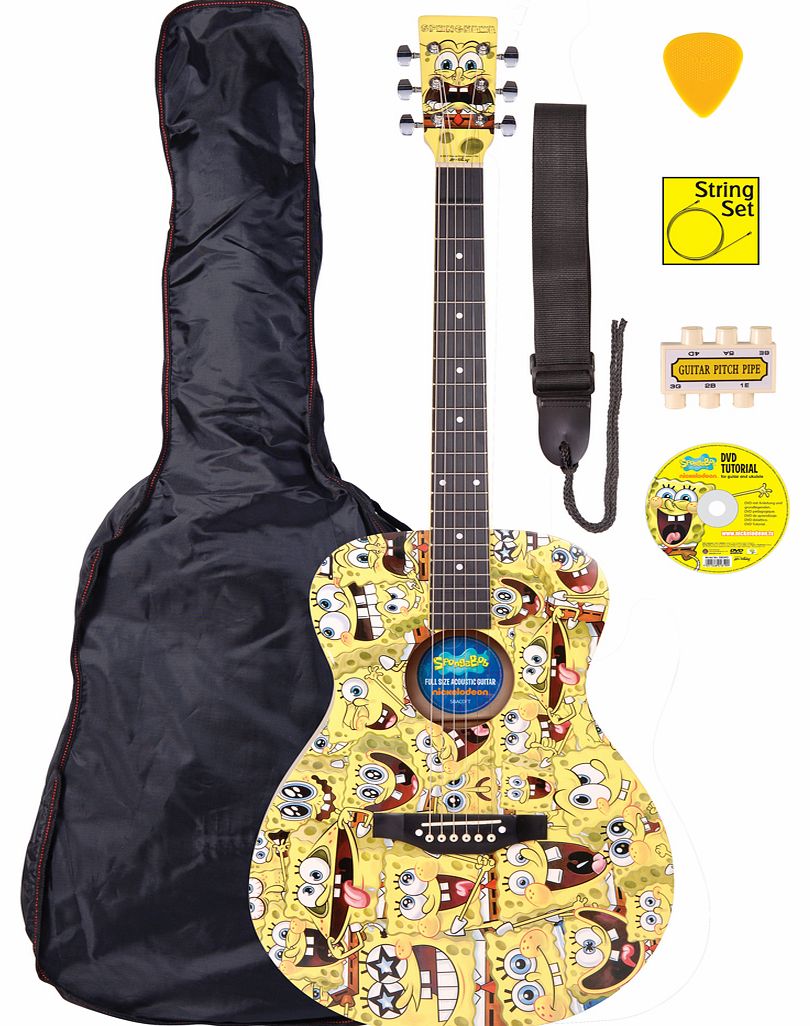 Spongebob Squarepants Full Size Acoustic Guitar