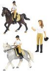 Sport and Playbase HORSE RIDING FIGURES (3 People and 2 Horses) - to compliment our stable range
