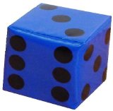 Sport and Playbase One Giant Foam Dice (26cm) - for floor games or just as a feature! (Red)