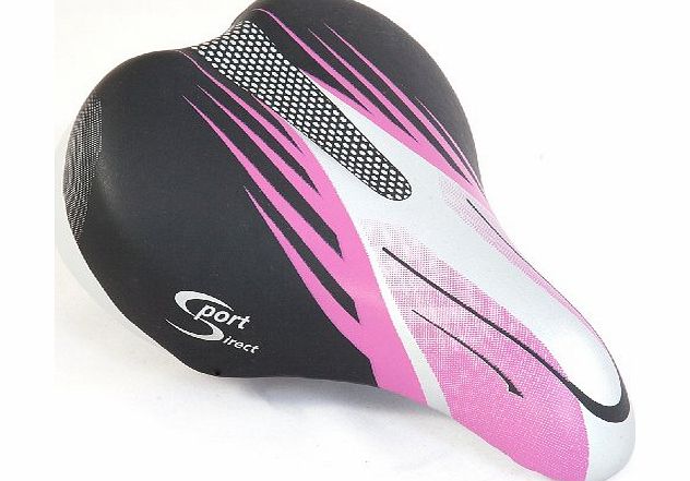Sport DirectTM Cycle Mountain Bike Saddle Comfort Childs Childrens Kids Pink