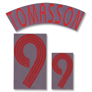 SportingID 05-07 Denmark Away Tomasson 9 Name and Number