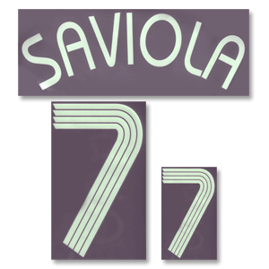SportingID 06-07 Argentina Away Saviola 7 Official Name and