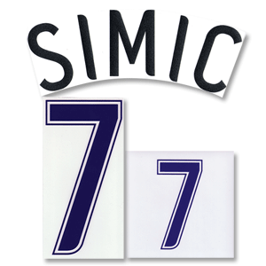 SportingID 06-07 Croatia Home Simic 7 Name and Number