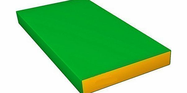 Gymnastics Green/Yellow Soft Mat for Kids - Playground Indoor Matting - Childrens Sport Large Washable Mats for Home Play - Non Slip Thick Mat for front Hallway - Cheap Fold Up Home mats Springer - 50