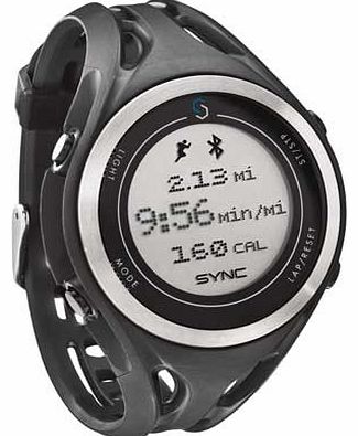 SYNC GPS Mens Fitness Watch - Black