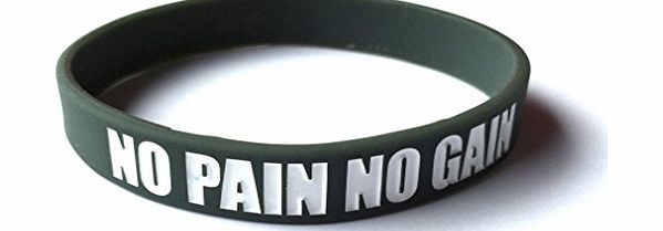 sportwristbands.net Sports Apparel amp; Clothing - Fitness amp; Bodybuilding NO PAIN NO GAIN Silicone Wristband Bracelet