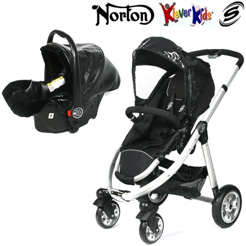 Sports Pushchair With Monza Carseat Raincover