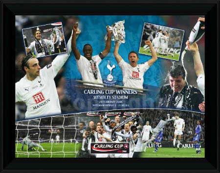 Spurs Carling Cup 2008 and#8211; Framed presentation