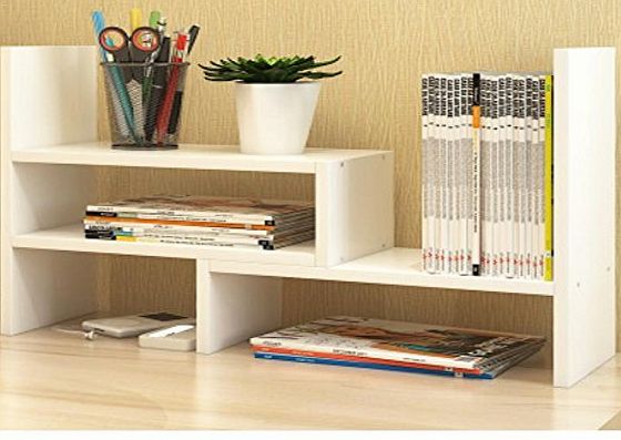 SQL kitchen SQL Creative computer desk shelves on telescopic desktop bookcase , white