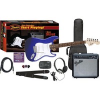 Squier By Fender Affinity Strat   Frontman Amp Pack Blue