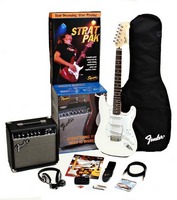 Squier By Fender SE Special Strat   SP10 Amp Pack White