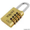 Squire 38mm Solid Brass Recodable Combination