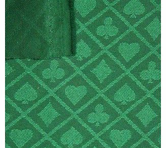 Squirrel Poker Poker cloth - Poker Speed Cloth Green - Per Metre Deluxe Speed Cloth for DIY Poker Tables with Playing Card Suit Pattern