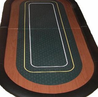 Squirrel Poker table Squirrel Poker - 10 SEATED Poker Table 90cm x 200cm Rectangular 2 fold poker table with speed cloth and padded rails, also features a wooden race track AND betting Lines