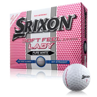Ladies Soft Feel White Golf Balls (12
