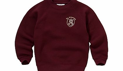 St Anselms Catholic Primary School St Anselms Unisex Sweatshirt, Maroon