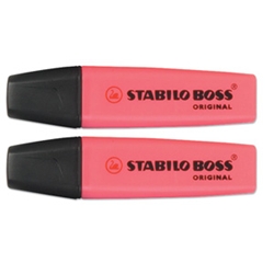 Boss Highlighters Chisel Tip 2-5mm Pink