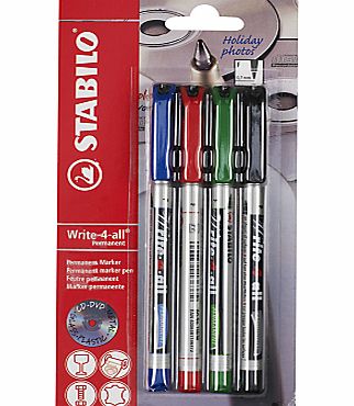 Write-4-All Markers, Pack Of 4