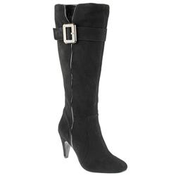 Female Bel1002 Leather suede Upper Leather Lining Boots in Black Suede