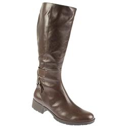 Staccato Female Bel1007 Leather Upper Leather Lining Fashion Boots in Dark Brown