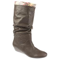 Female BEL10097 Leather Upper Leather Lining Boots in Dark Brown