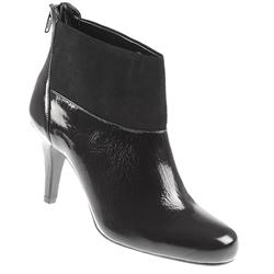 Staccato Female Bel1019 Leather Upper Leather Lining Boots in Black Patent, Purple Patent