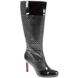 Female Bel8007 Leather/Other Upper Leather Lining Boots in Black Patent