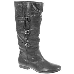 Female Bel8024 Leather Upper Leather Lining Comfort Boots in Black, Burgundy