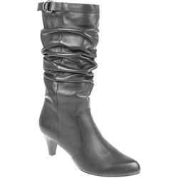 Female Bel8068 Leather Upper Leather Lining Comfort Boots in Black, Brown
