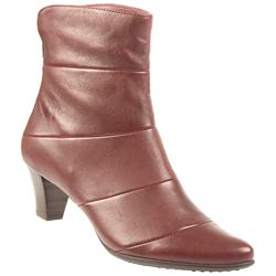 Female Bel8133 Leather Upper Leather Lining Ankle in Burgundy
