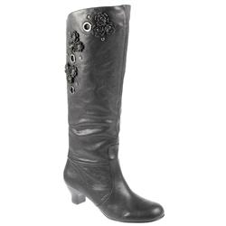 Staccato Female Bel8148 Leather Upper Leather Lining Comfort Boots in Black Antique