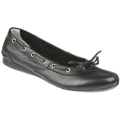 Female STSNI901 Leather Upper Leather Lining Pumps in Black