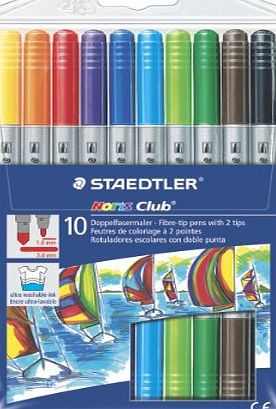 Staedtler Noris Club Double Ended Fibre Tips (Pack of 10) 320NWP10