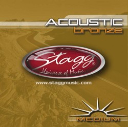 Stagg Bronze Acoustic Guitar Set Medium 13-56
