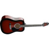 Stagg SW201 Dreadnought Acoustic Guitar Redburst