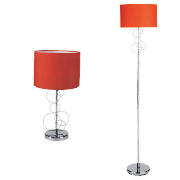 Steel Circles Floor Lamp & Table Lamp