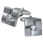 Stainless Steel Square Stone Cufflinks